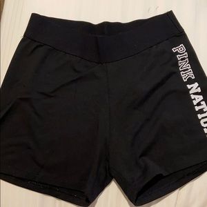 pink spandex shorts